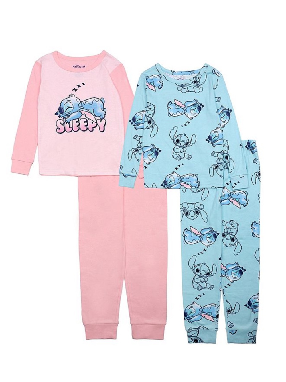 Lilo & Stitch Sleepy Stitch 4 Piece Pajama Set